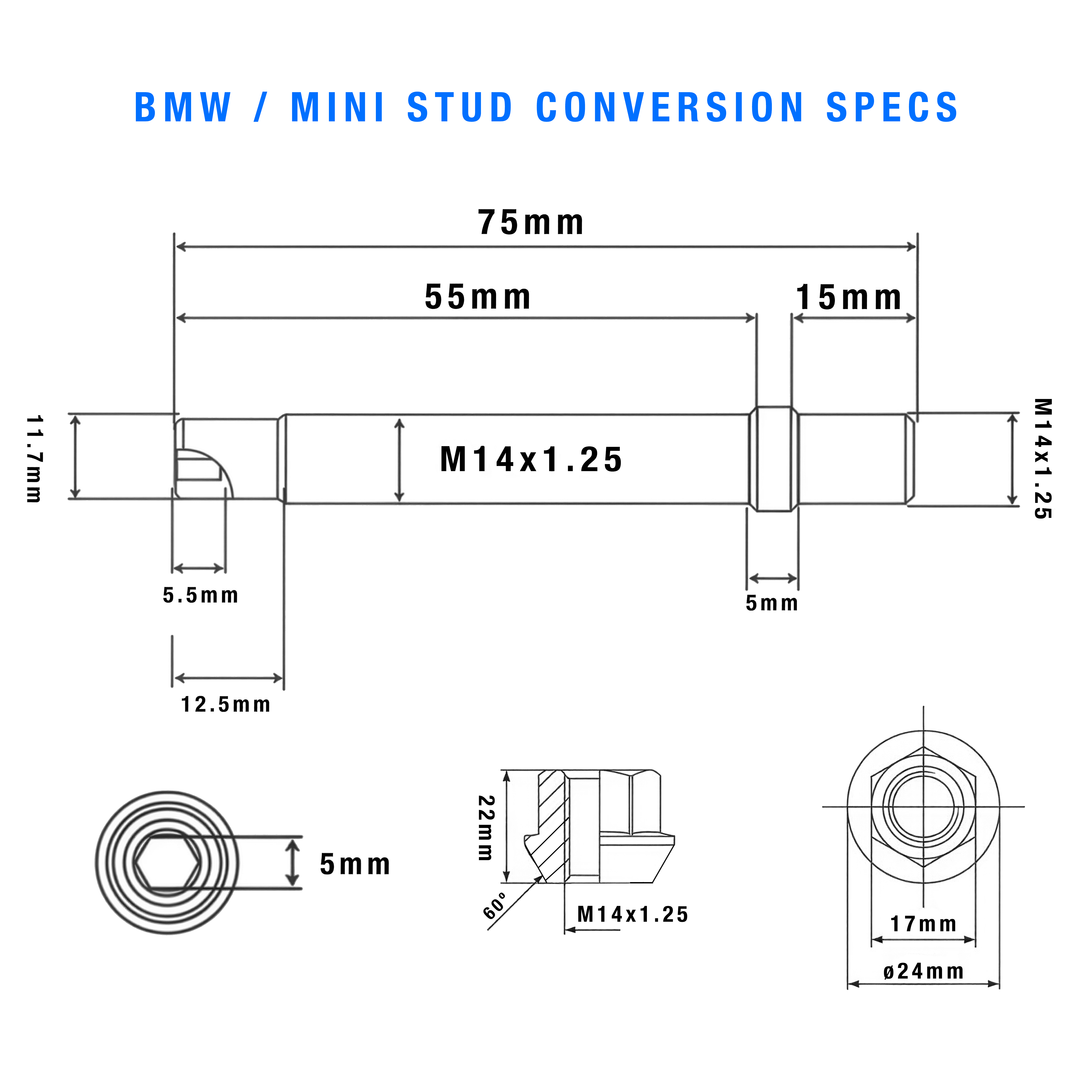 Steel Wheel Stud Conversion